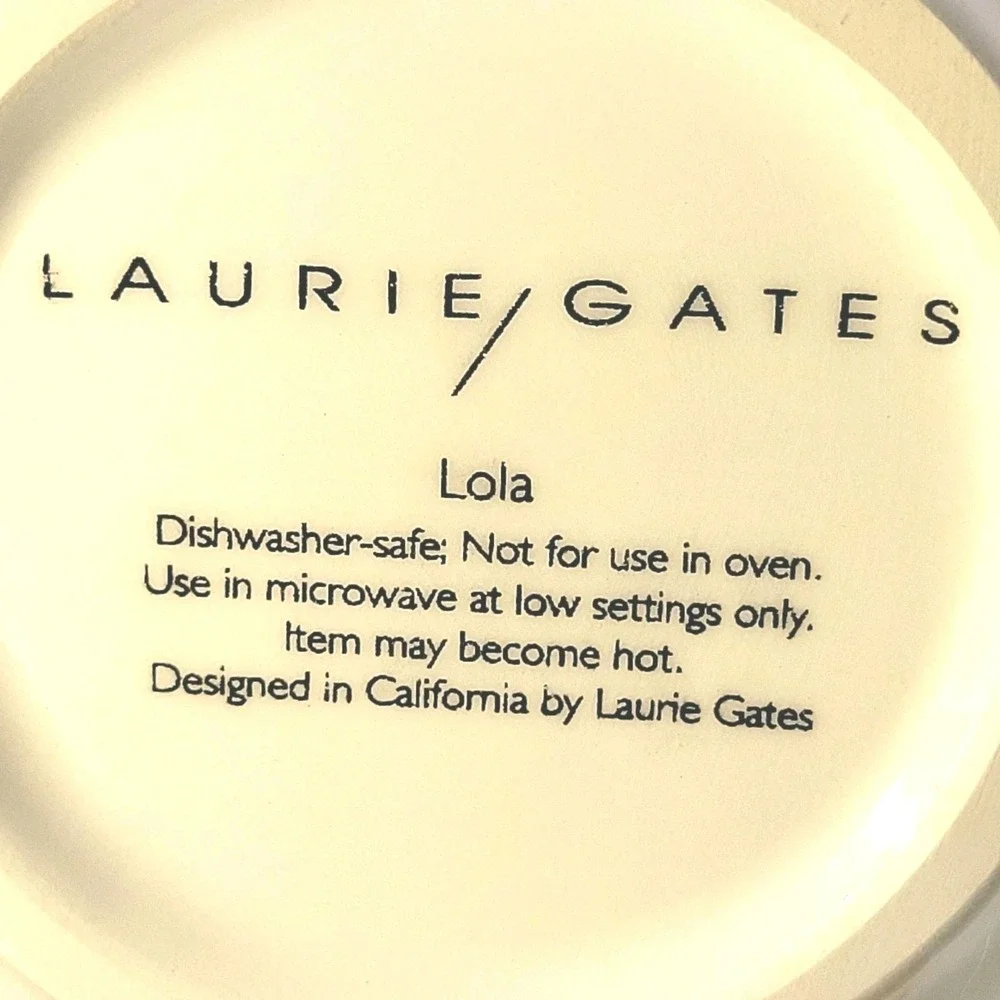 Laurie Gates Lola Embossed Floral Stoneware Creamer‎ Handpainted Cottagecore